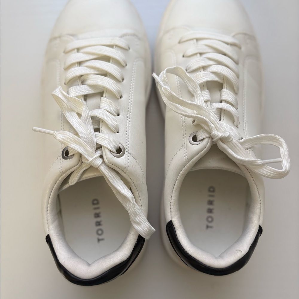 Torrid White and Black Casual Sneakers